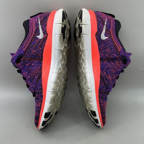 Nike Free TR Flyknit Running Shoes Women Size 6.5 Purple Lightweight Sneakers - Picture 6 of 9